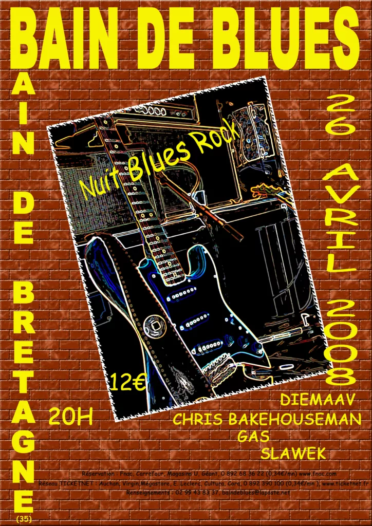Affiche Bain de Blues 2008